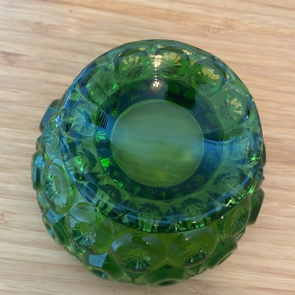 Vintage LE Smith Green Moon and Stars Two Piece Fairy Lamp - Picture 5 of 6